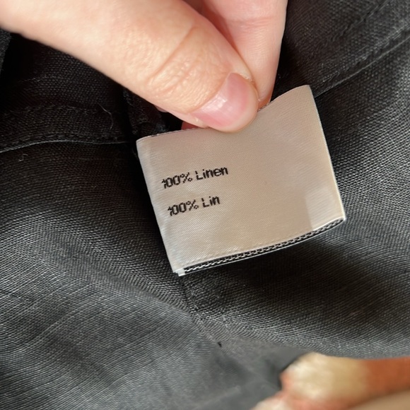 Unconditional London 100% Linen Kimono in Black Size XS - Picture 7 of 7